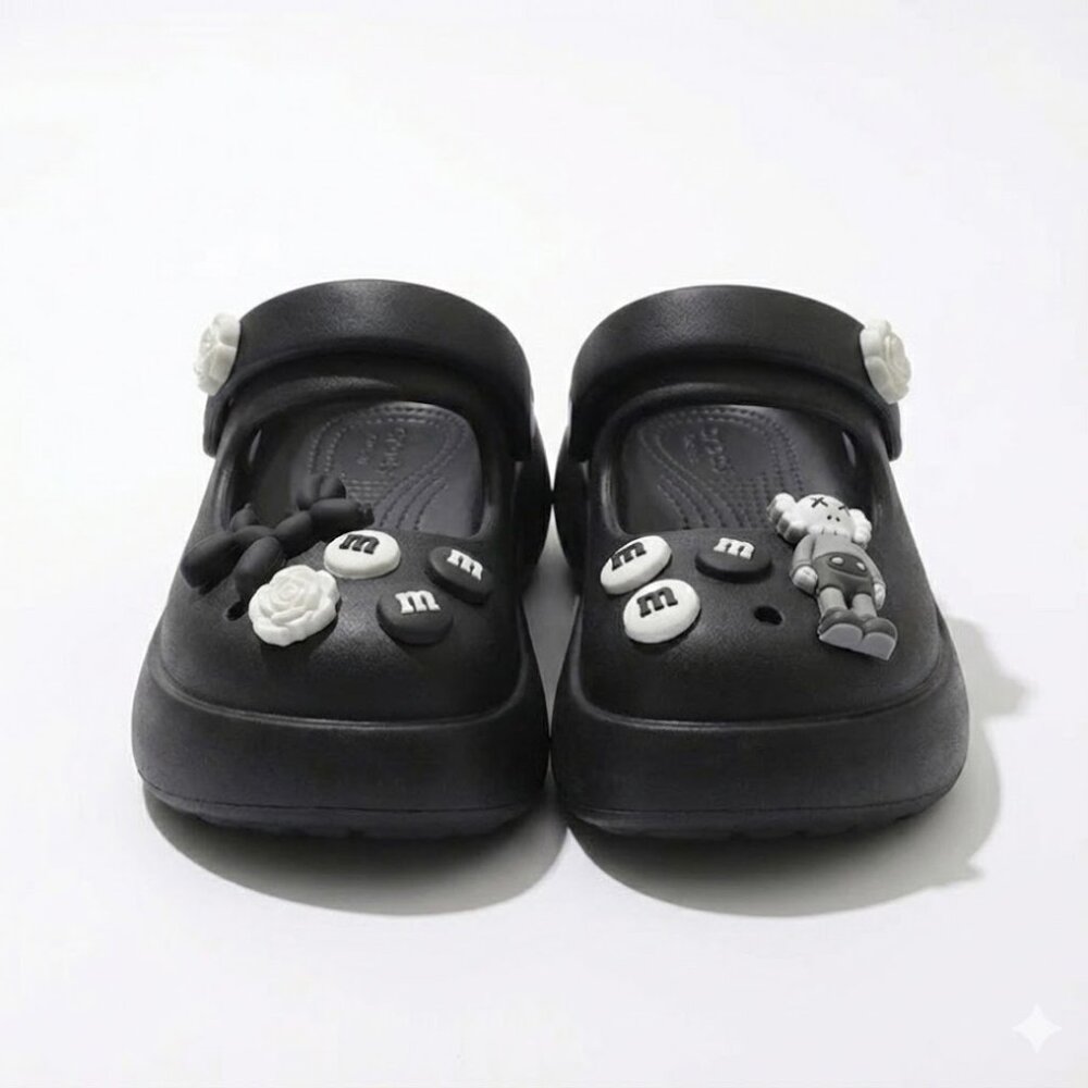 Women's Platform Mary Jane Clogs~EVA Sandals with Cartoon Decorations
